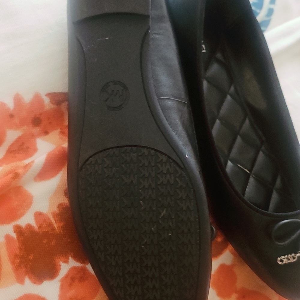 MICHAEL Michael Kors Black Quilted Flats
